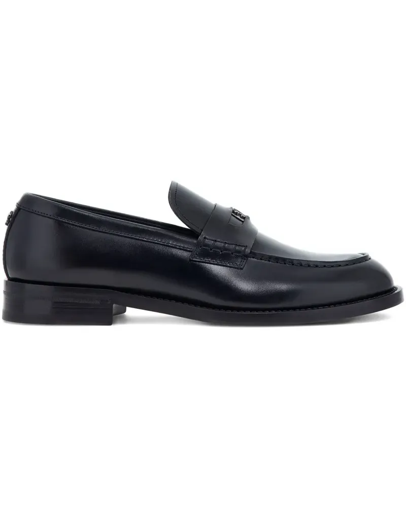 Roberto Cavalli logo-plaque loafers - Schwarz Schwarz