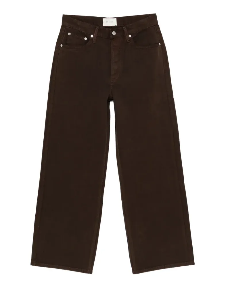 St. Agni canvas mid-rise jeans - Braun Braun