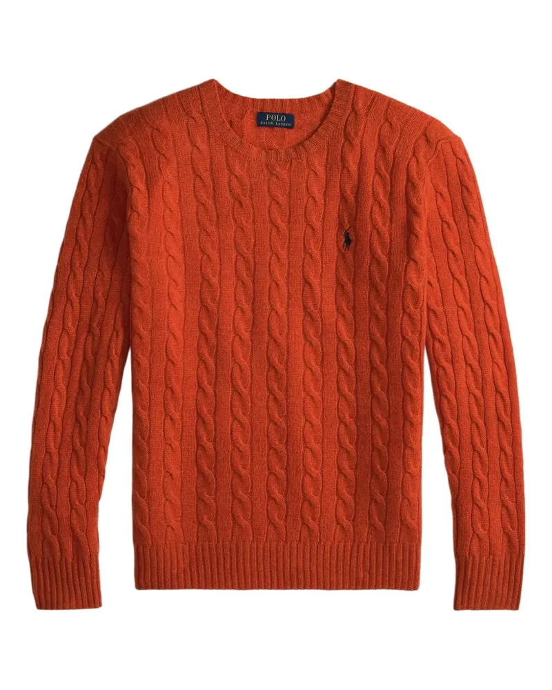 Ralph Lauren Pullover mit Zopfmuster - Orange Orange