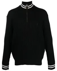 Neil Barrett Pullover mit gestreiften Details Schwarz