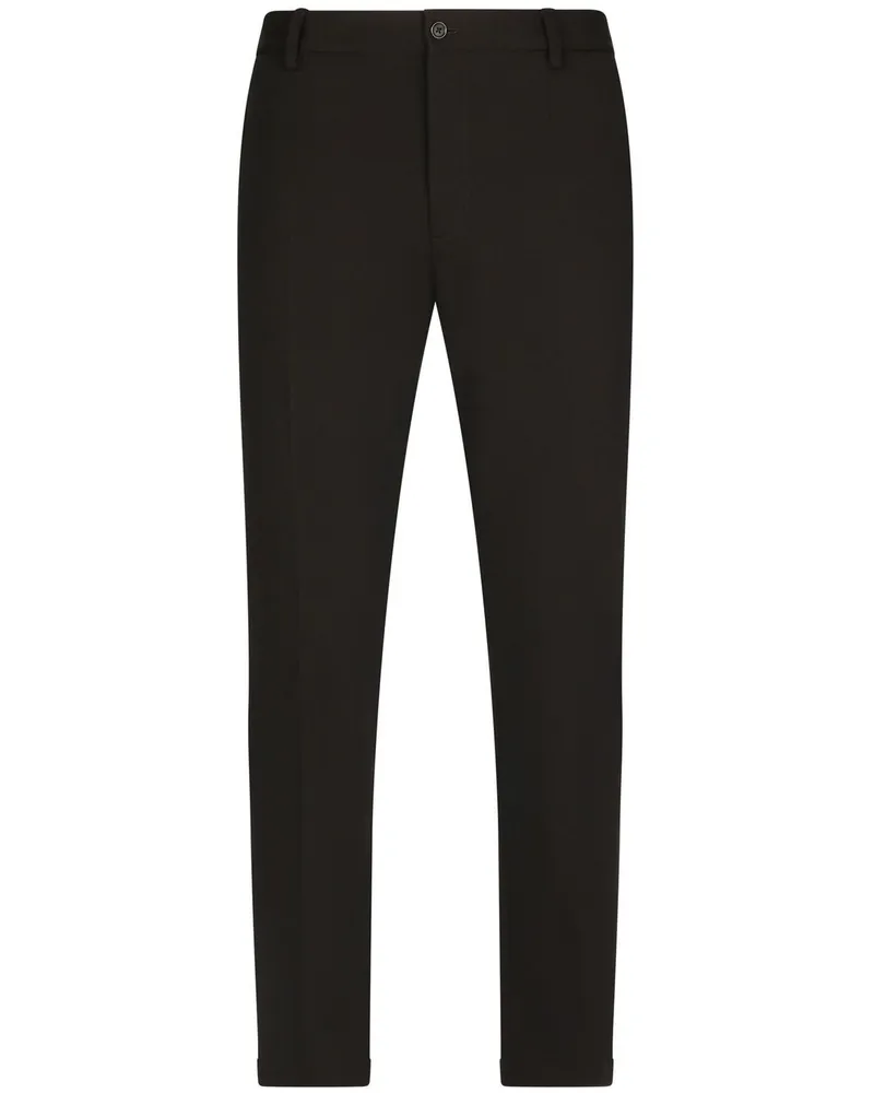 Dolce & Gabbana Klassische Cropped-Hose - Schwarz Schwarz