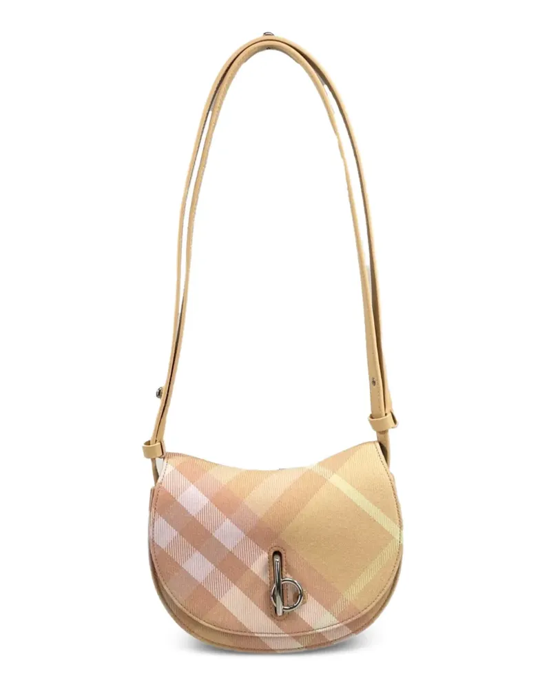 Burberry Karierte Rocking Horse Umhängetasche - Nude Nude
