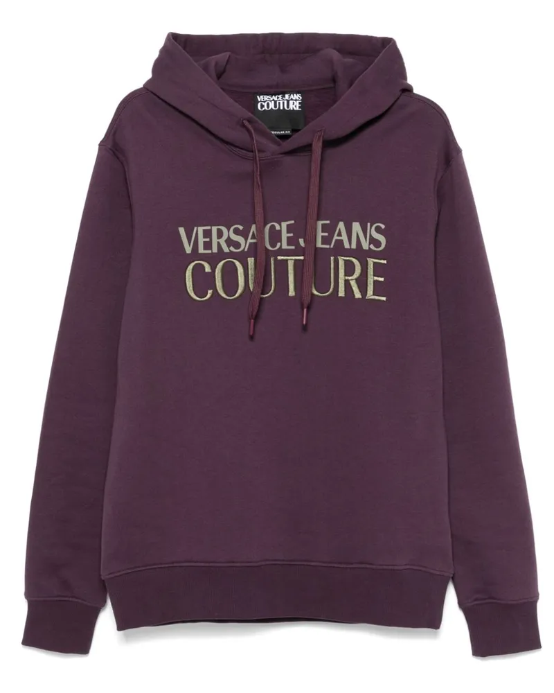 Versace Jeans Hoodie mit Logo - Violett Violett