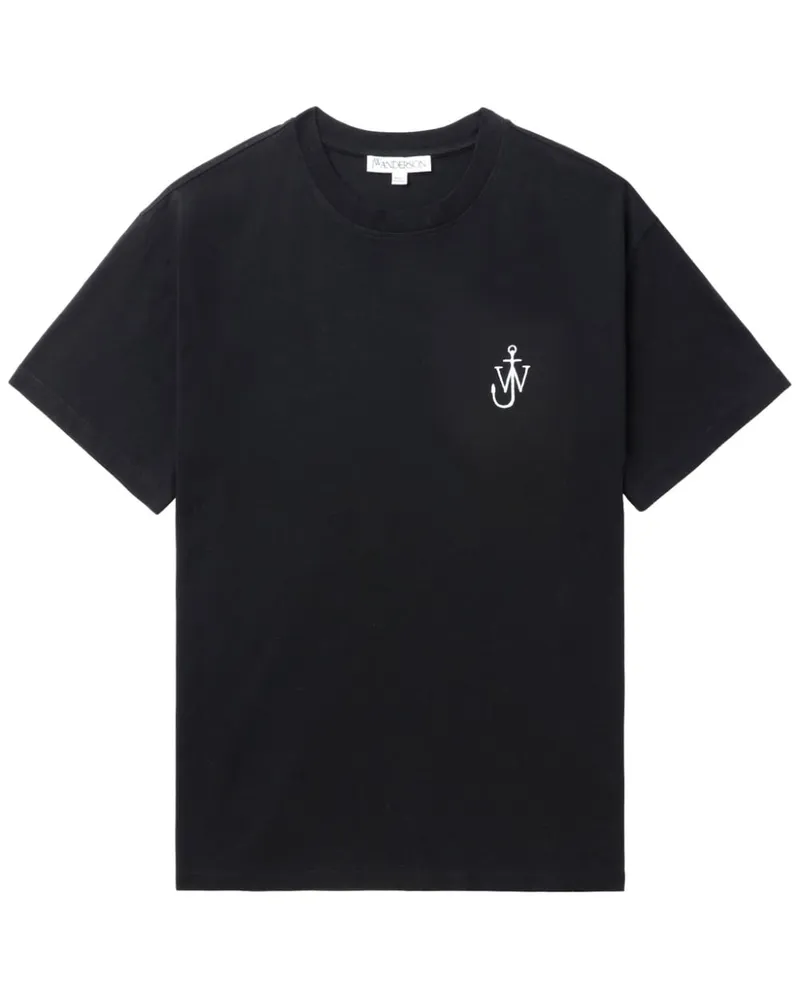 J.W.Anderson T-Shirt mit Anker-Logo Schwarz