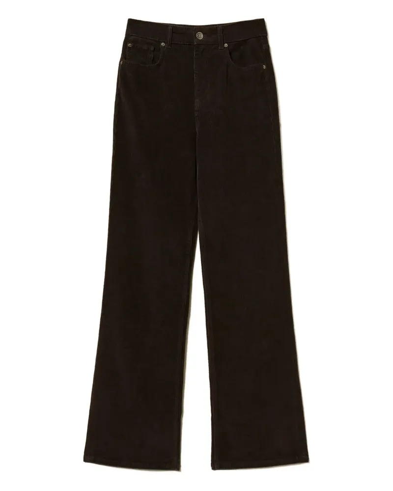 Twin-Set Five-Pocket-Jeans aus Cord - Schwarz Schwarz