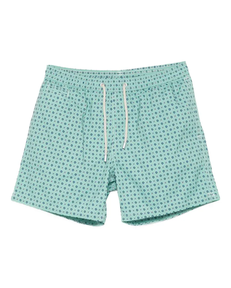 MC2 Saint Barth Gemusterte Lighting Badeshorts - Blau Blau