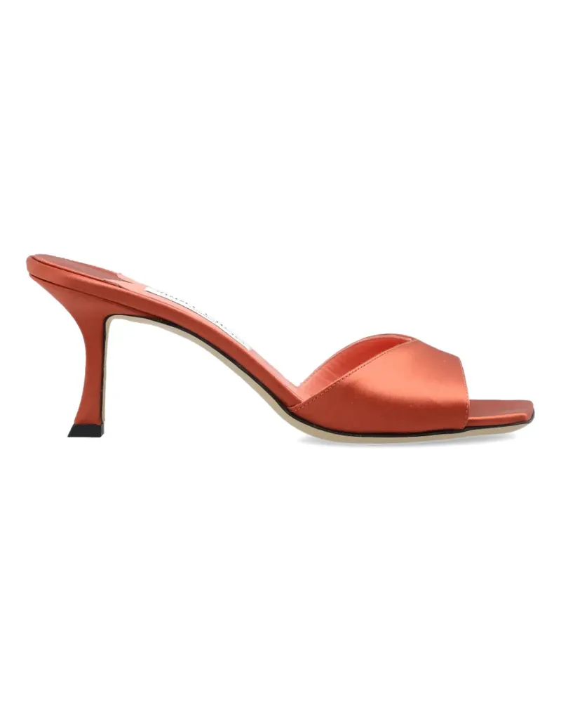 Jimmy Choo Skye Satin-Sandalen - Orange Orange