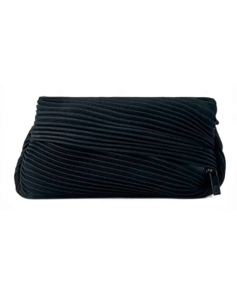 Issey Miyake pleated zip belt bag - Schwarz Schwarz