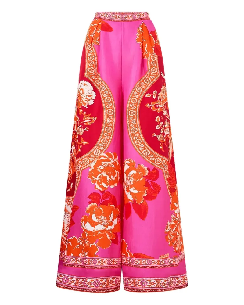Camilla Tiles of Türkiye trousers - Rosa Rosa