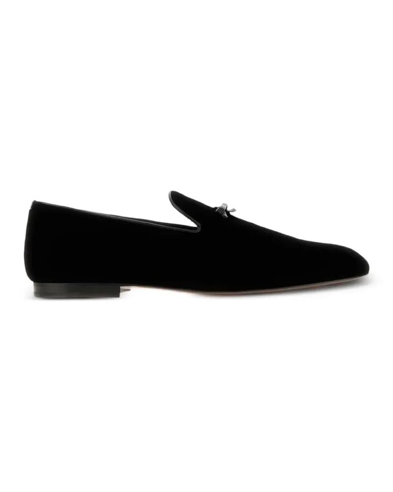 Tom Ford Loafer aus Samt mit Schleifendetail - Schwarz Schwarz