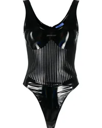 Thierry Mugler Body mit Glanzoptik Schwarz