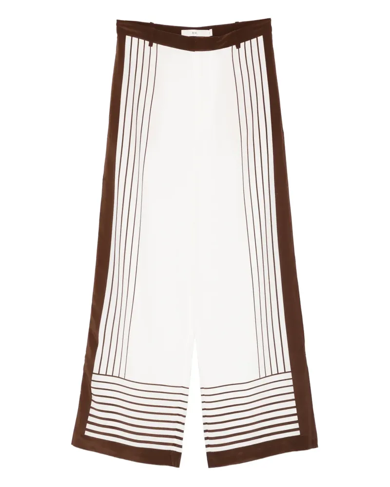 SIR Gestreifte Leilana Hose - Weiß Weiß