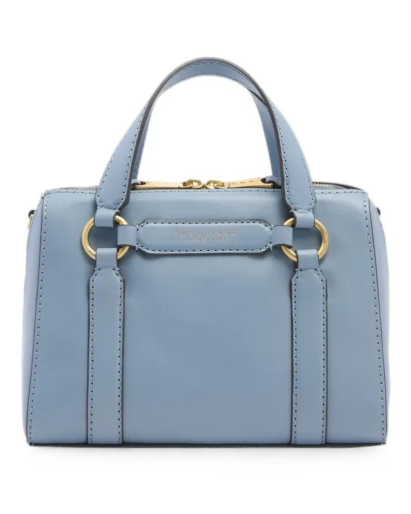 The Bridge Laura leather tote bag - Blau Blau