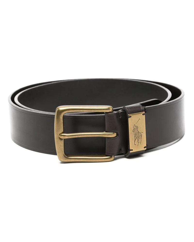 Ralph Lauren Gürtel mit Polo Pony - Braun Braun