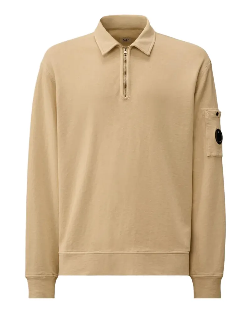 C.P. Company Sweatshirt mit Linsen-Detail - Nude Nude