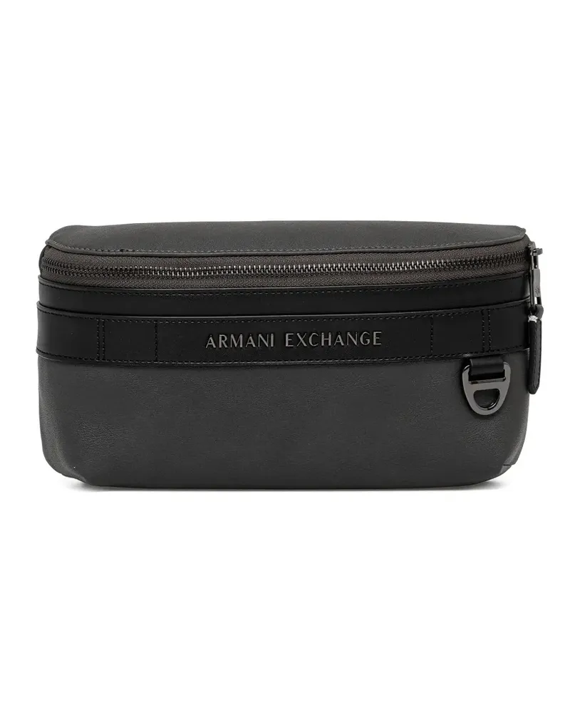 Armani Exchange logo-plaque belt bag - Grau Grau