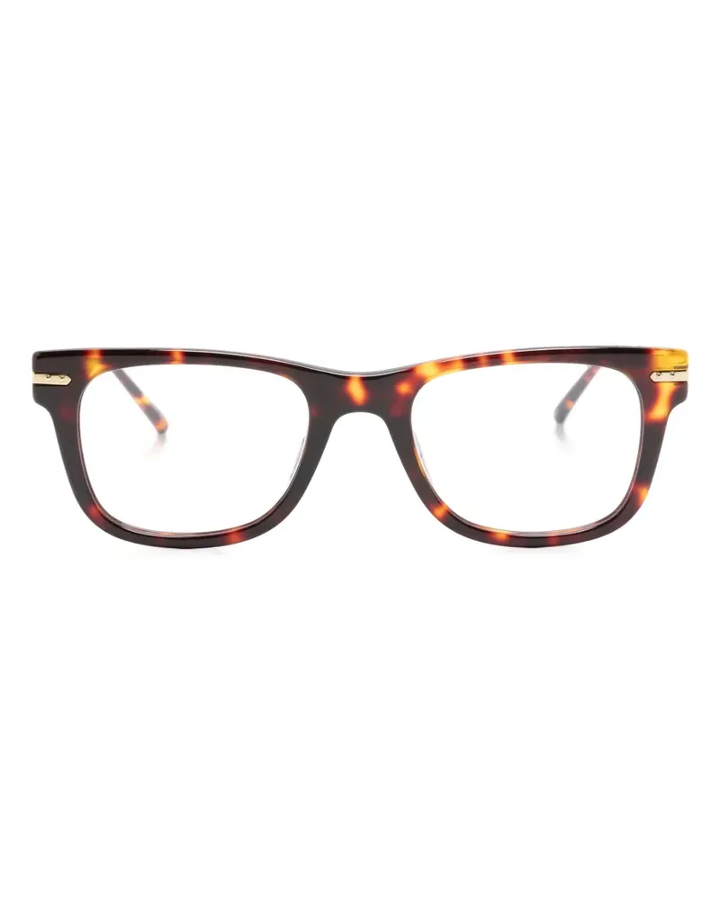 Linda Farrow Brille mit eckigem Gestell - Braun Braun