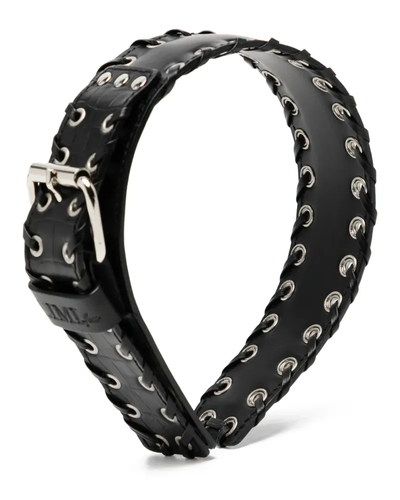 Yohji Yamamoto Schnallenverschluss mit Ösendetail - Schwarz Schwarz