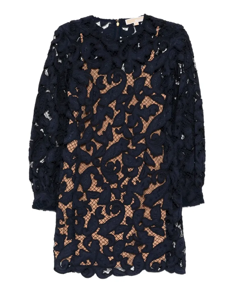 Michael Kors Minikleid mit Spitzendetail - Blau Blau