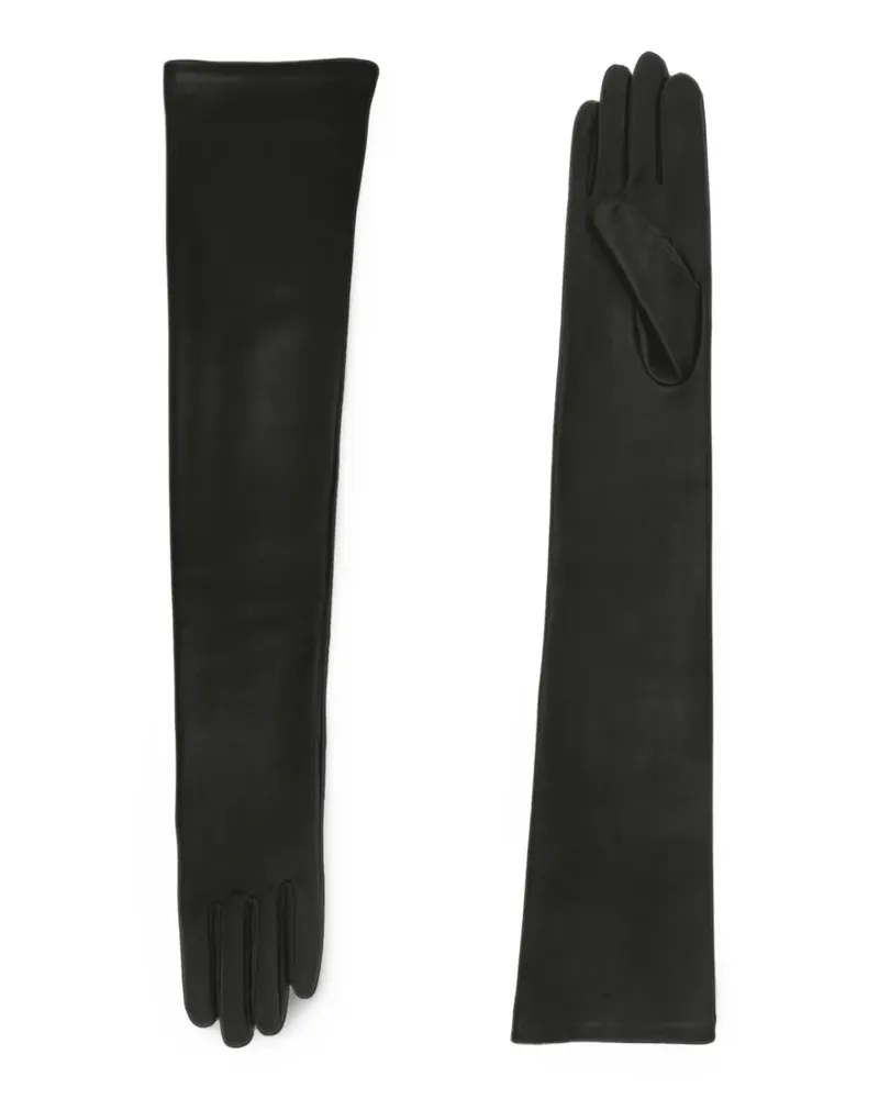 Agnelle Glamour long-length gloves - Schwarz Schwarz