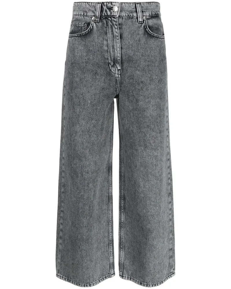 IRO Cropped-Jeans mit hohem Bund - Grau Grau