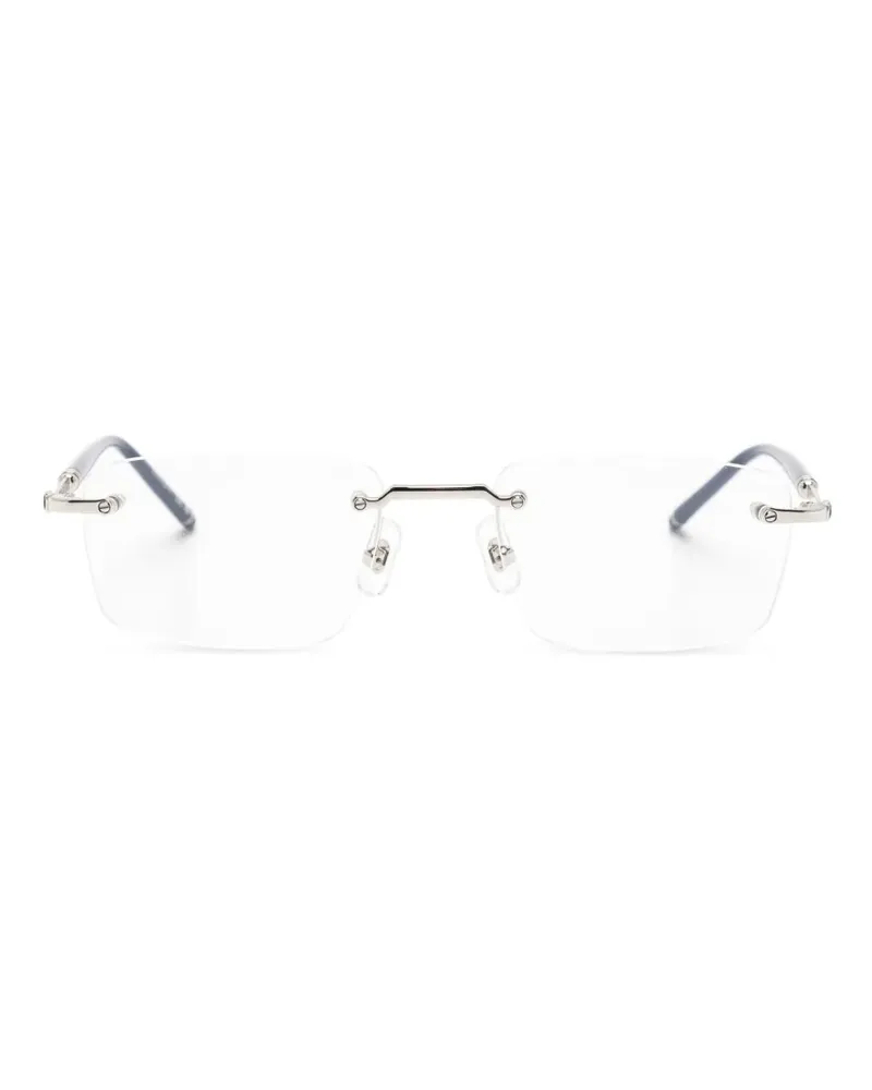 Montblanc rimless rectangle-frame glasses - Silber Silber