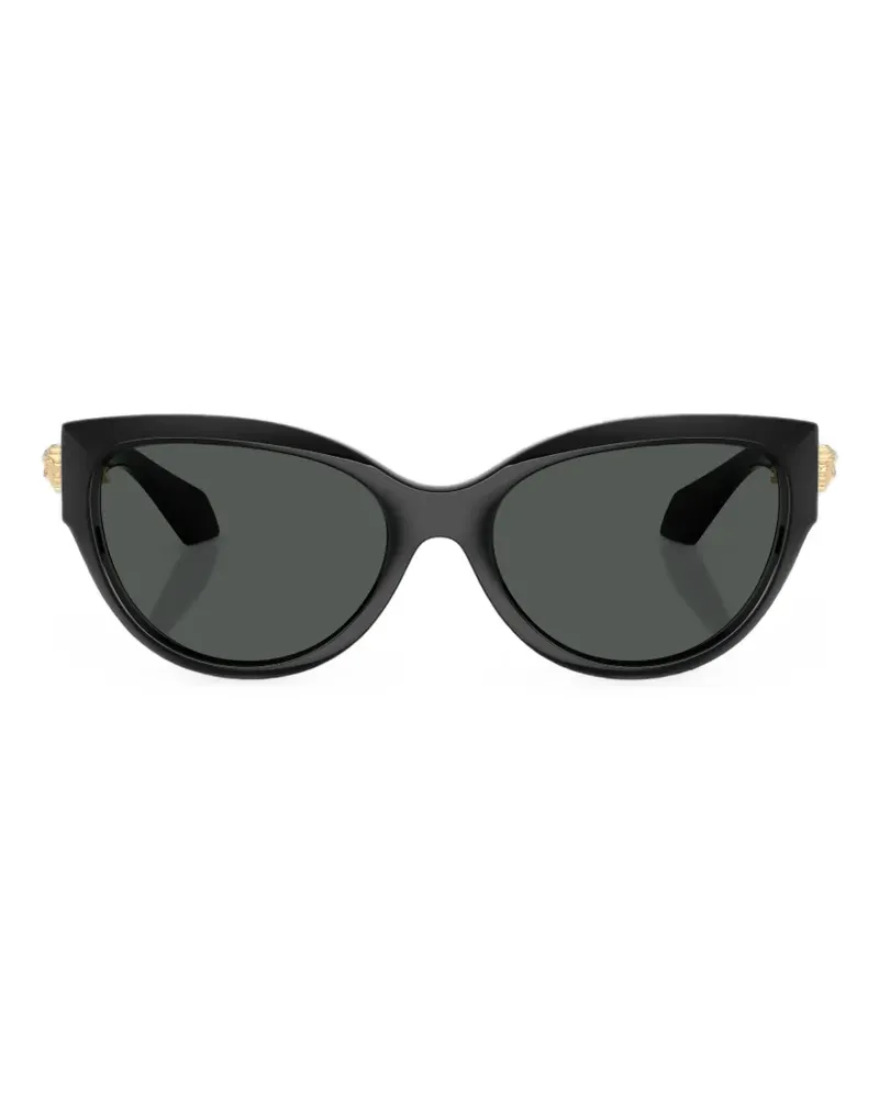 Versace Sonnenbrille mit Medusa-Detail - Schwarz Schwarz