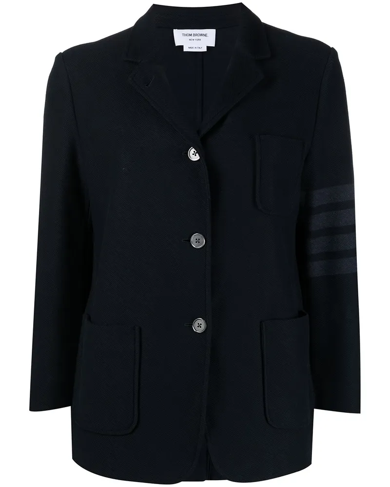 Thom Browne Jacke mit Streifen - Blau Blau
