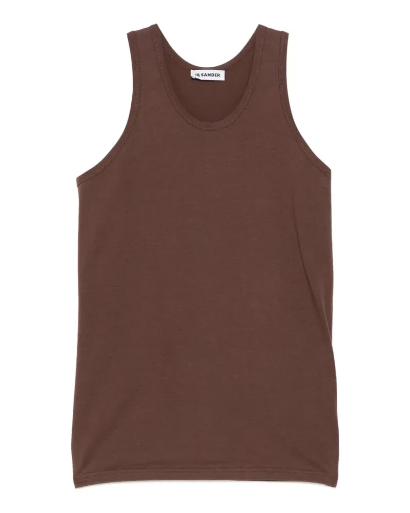 Jil Sander scoop-neck vest - Braun Braun