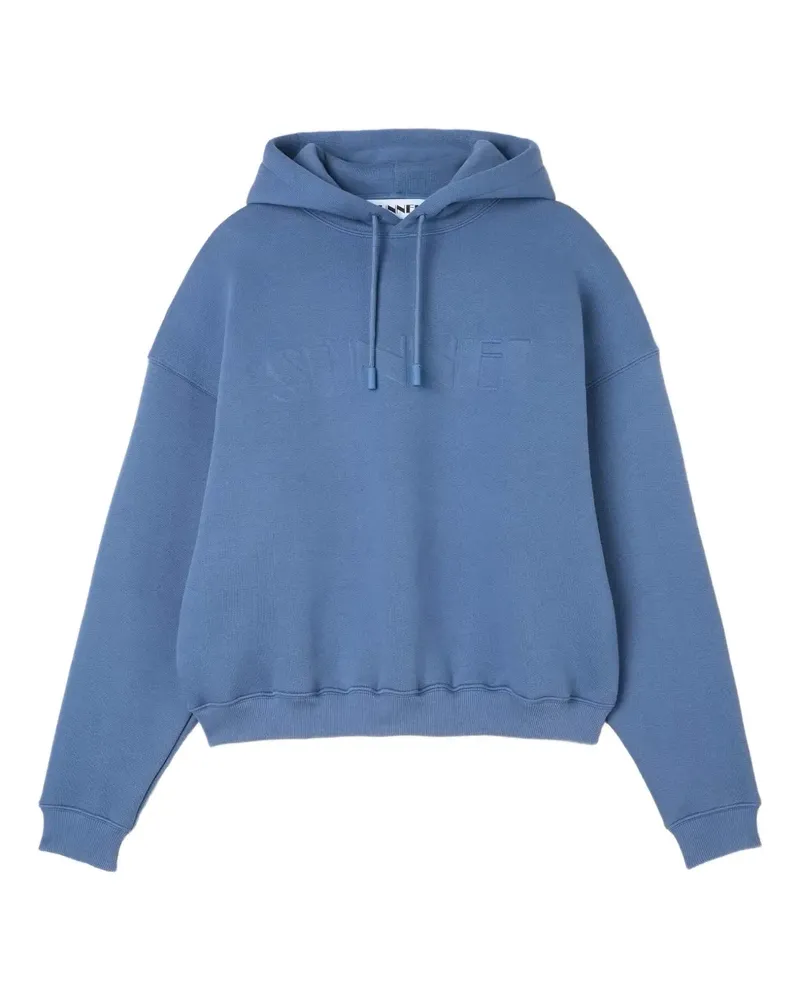 SUNNEI Hoodie mit Logo-Prägung - Blau Blau