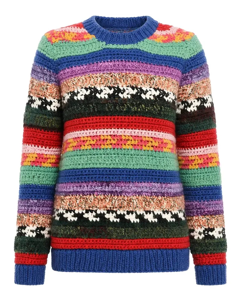 Dsquared2 Gestreifter Pullover - Blau Blau