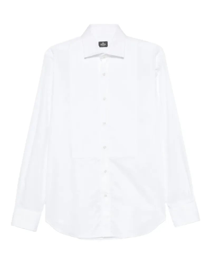 Alessandro Gherardi pleated-bib shirt - Weiß Weiß