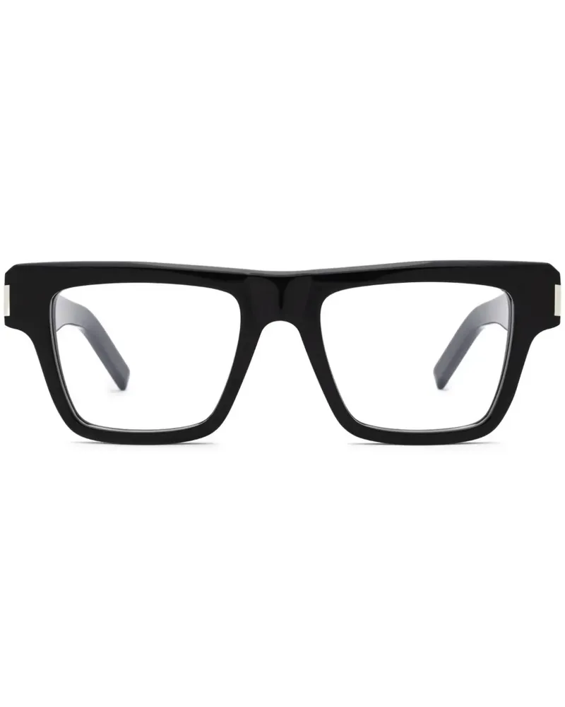 Saint Laurent Brille mit eckigem Gestell - Schwarz Schwarz