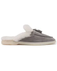 Scarosso Lucrezia Mules aus Wildleder Grau