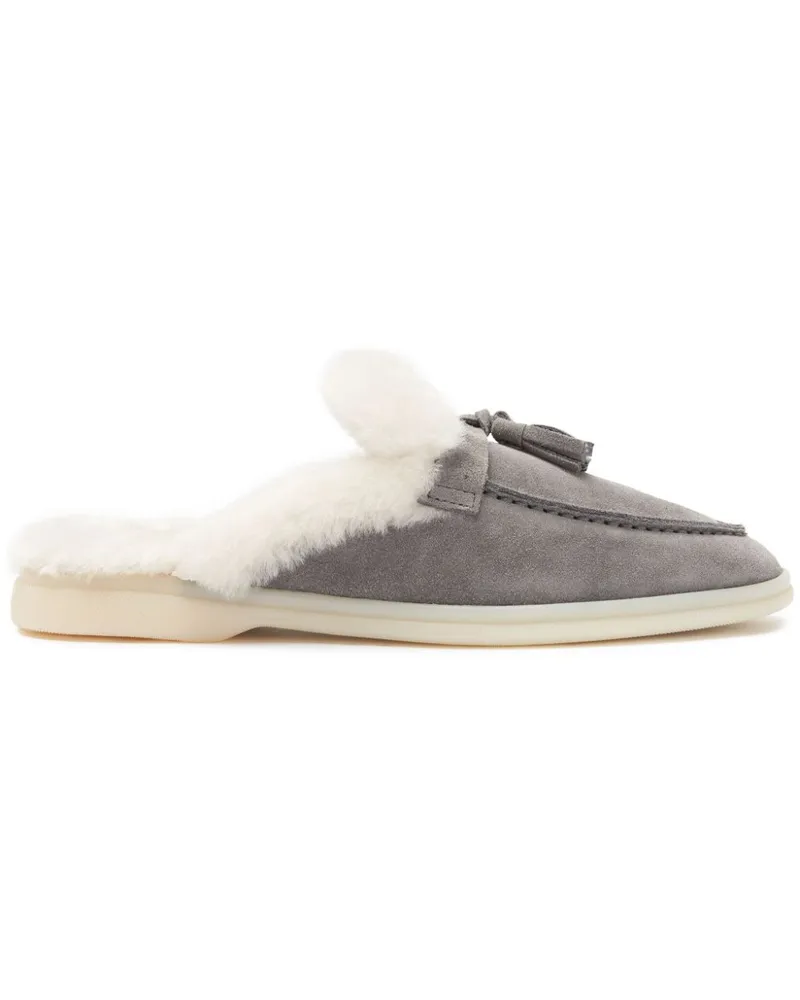Scarosso Lucrezia Mules aus Wildleder - Grau Grau