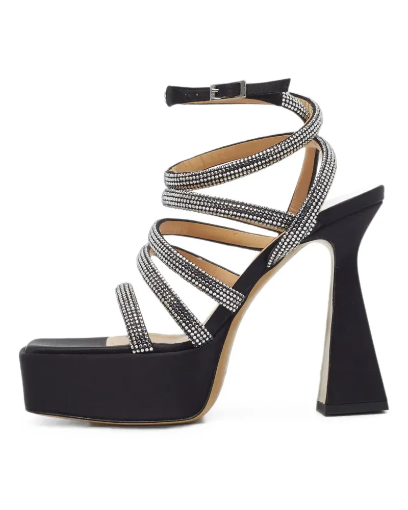 Mach & Mach Sydney crystal-embellished sandals - Schwarz Schwarz