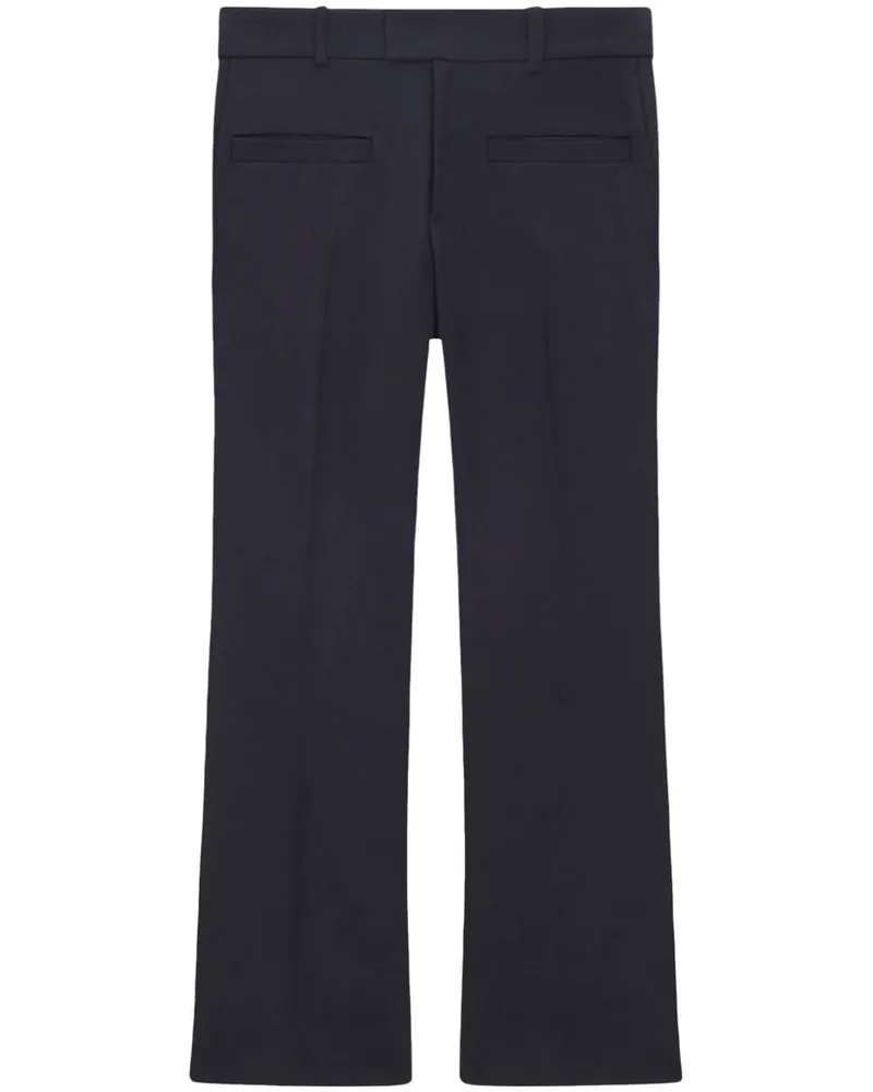 Courrèges Klassische Cropped-Hose Blau