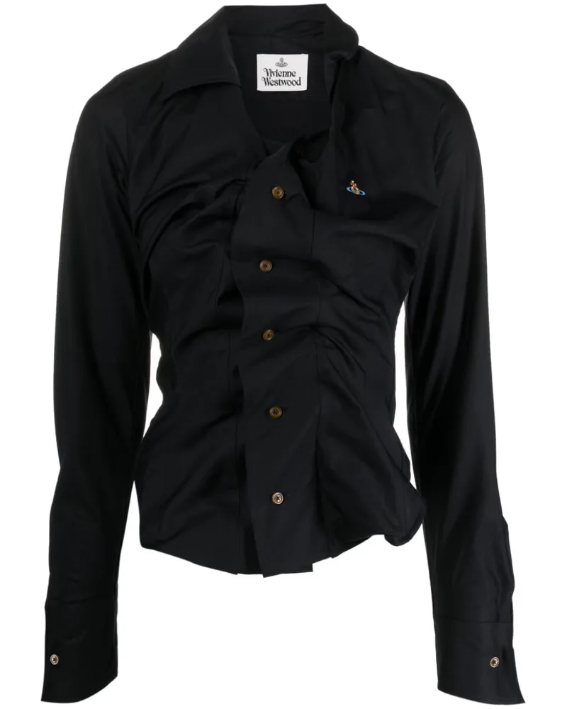 Vivienne Westwood Drunken Hemd - Schwarz Schwarz