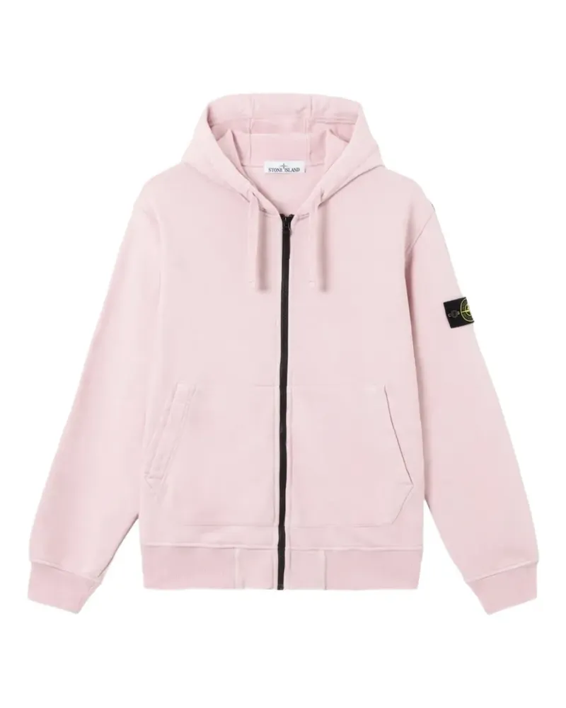 Stone Island 6100061 Hoodie aus Bio-Baumwollfleece - Rosa Rosa