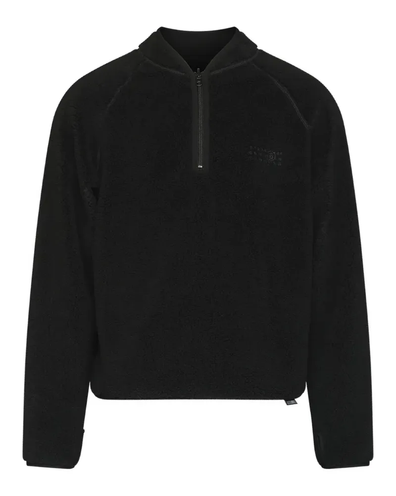 Maison Margiela reversible teddy fleece sweatshirt - Schwarz Schwarz