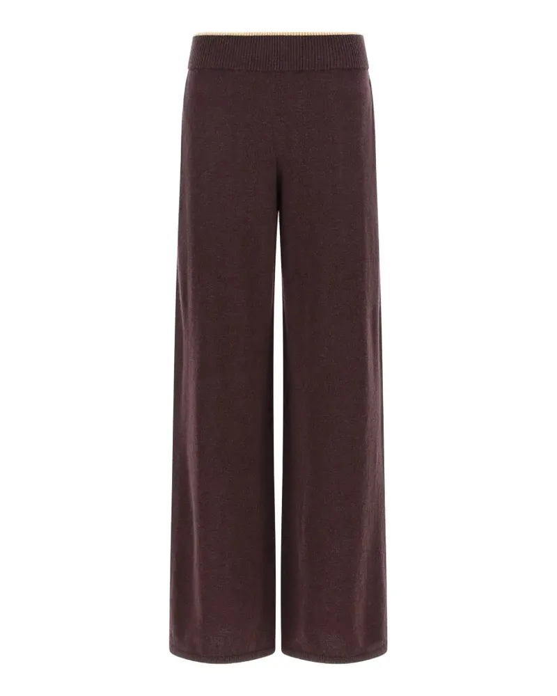 Pinko Hose mit Logo-Patch - Braun Braun