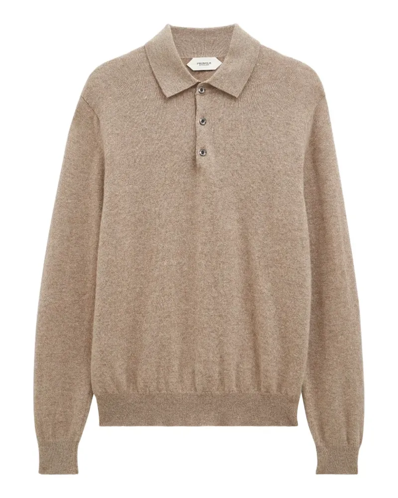 Pringle of Scotland Poloshirt aus Kaschmir - Nude Nude