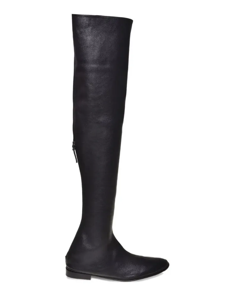 Alberta Ferretti over-the-knee flat boots - Schwarz Schwarz