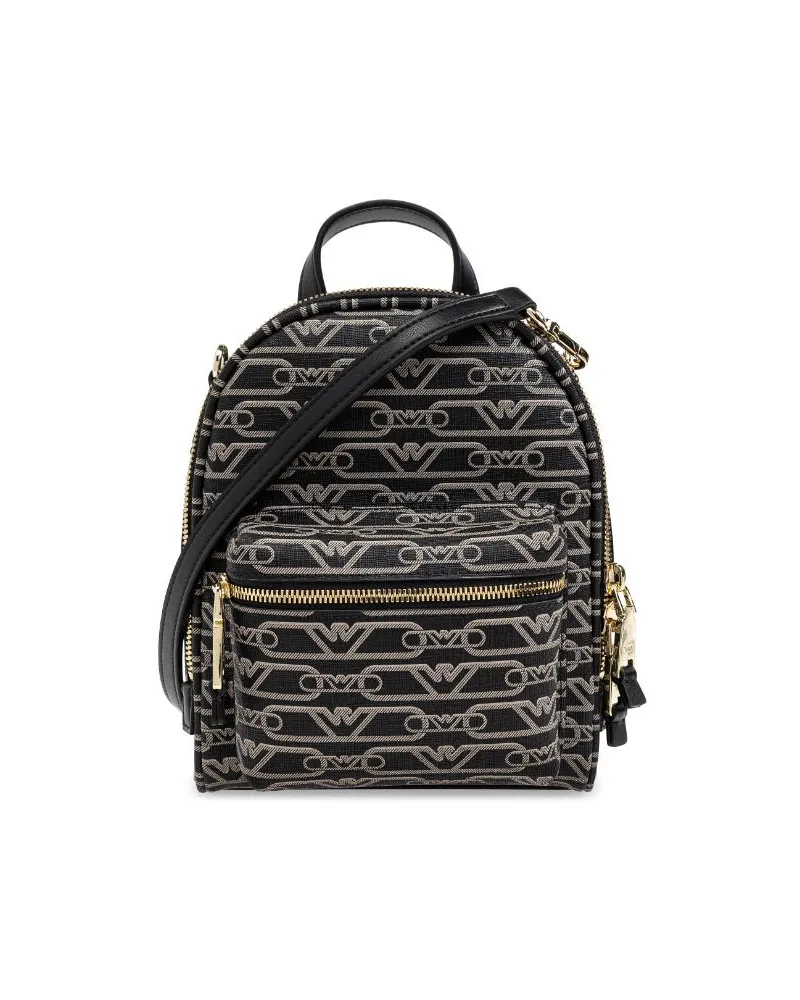 Emporio Armani Rucksack mit Jacquard-Print Schwarz