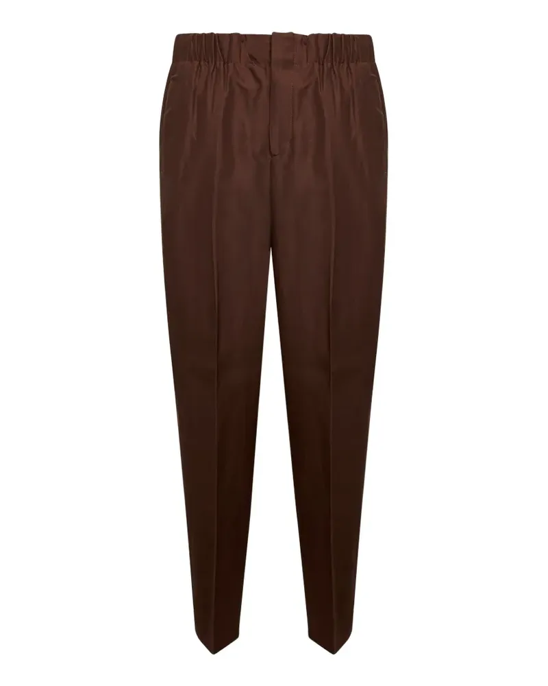 Laneus Tapered-Hose mit Stretchbund - Braun Braun