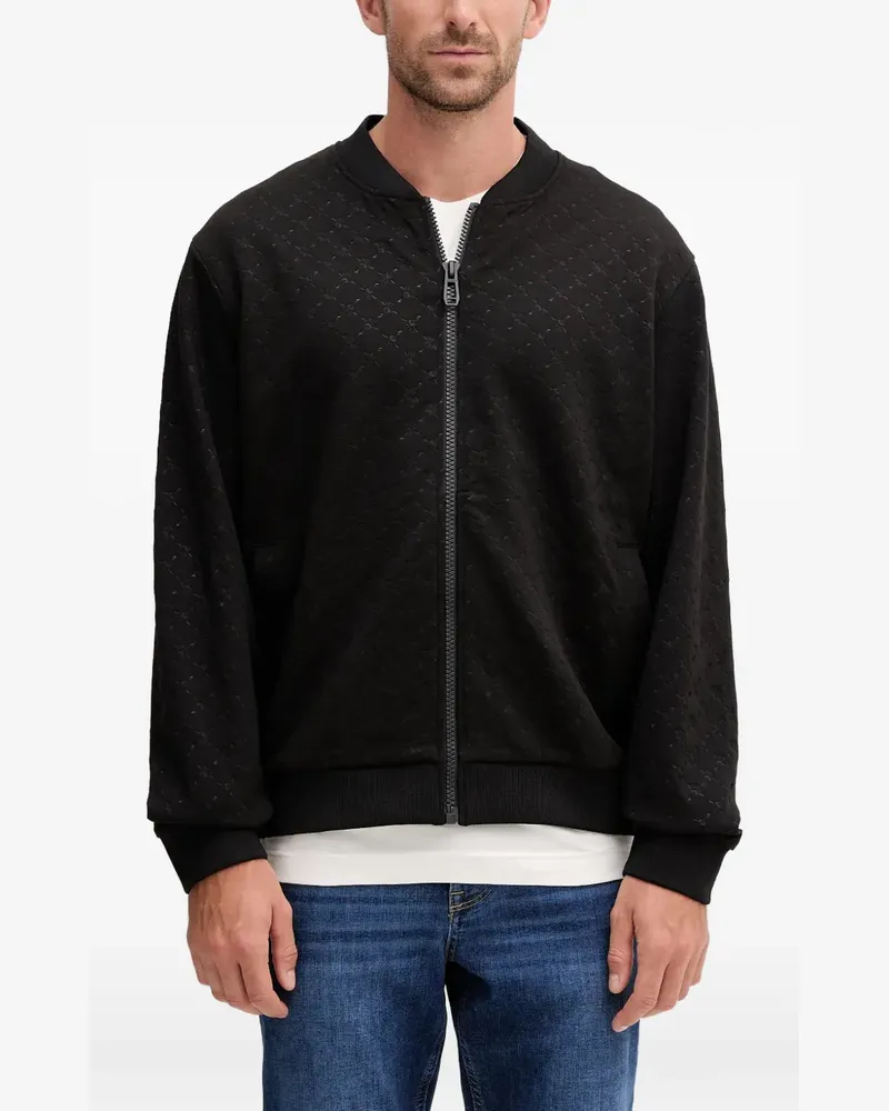 JOOP! pattern zipped sweatshirt - Schwarz Schwarz