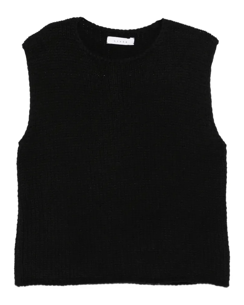 Liska Trägershirt mit Rundhalsausschnitt - Schwarz Schwarz