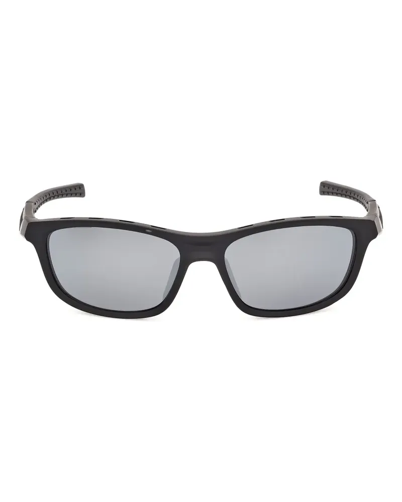 adidas Sonnenbrille mit eckigem Gestell - Schwarz Schwarz