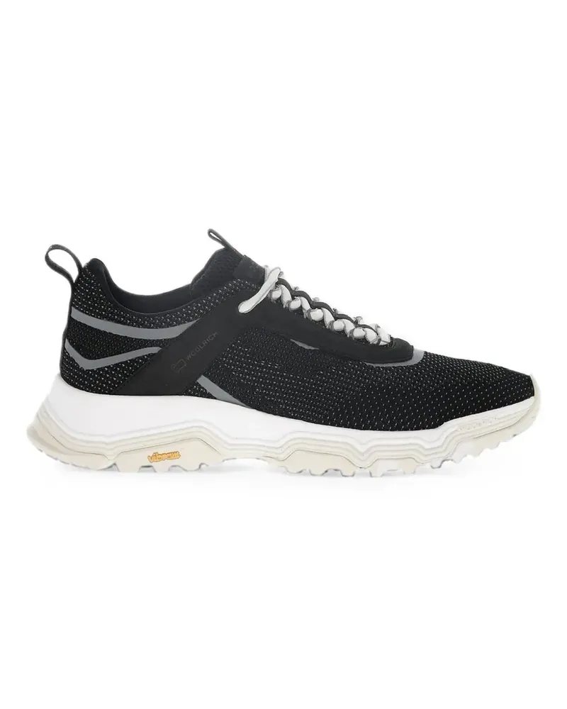Woolrich perforated suede-trim sneakers - Schwarz Schwarz