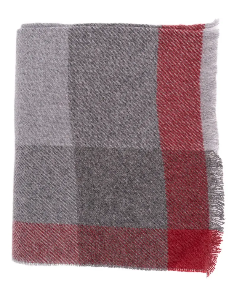 Brunello Cucinelli Schal mit ausgefransten Kanten - Grau Grau
